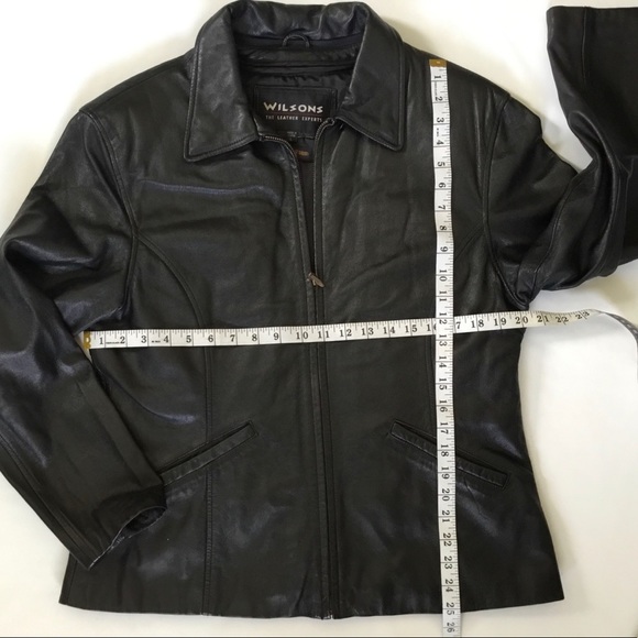 𝅺Wilson leather jacket.w/detachable lining  Sz L - Picture 8 of 8